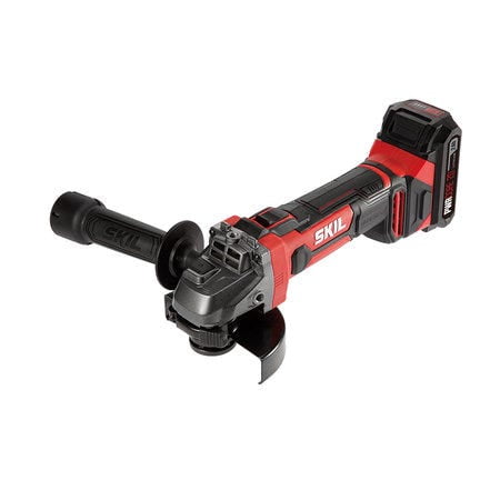 Fast Charger Carrying Case and 7 Accessories Included NoCry 4 1/2” Cordless Angle Grinder Kit 10,000 RPM Max Speed; 20V 4.0 Ah Lithium Ion Battery Fast Charger Carrying Case and 7 Accessories Included NoCry 4 1/2” Cordless Angle Grinder Kit 10,000 RPM Max Speed; 20V 4.0 Ah Lithium Ion Battery